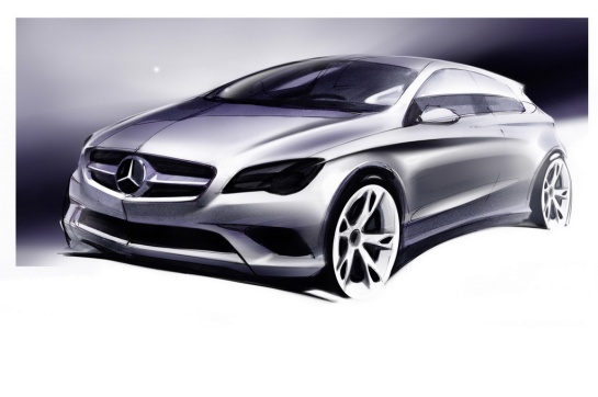 2012 Mercedes-Benz A-Class Sketch Front