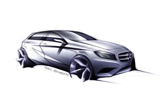 2012 Mercedes-Benz A-Class Sketch Side